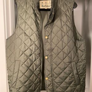 Barbour Mens olive green vest XL